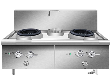 燃气双炒单温灶